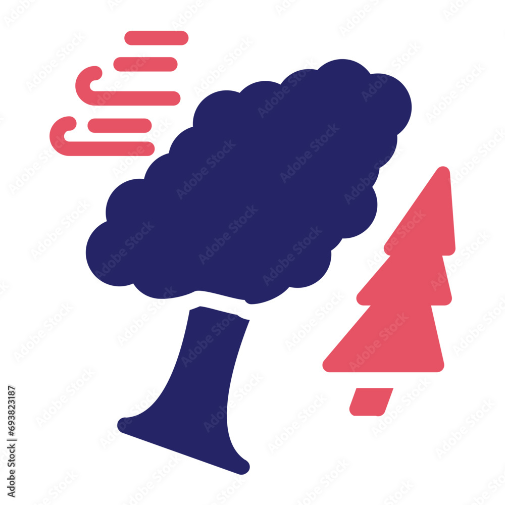 Obraz premium Wind Disaster Icon