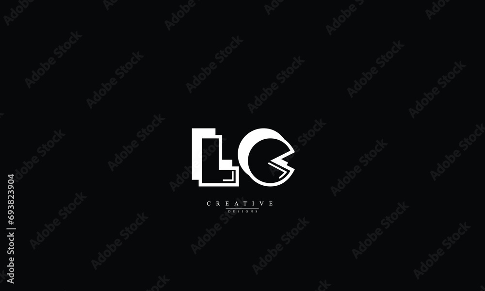 Alphabet letters Initials Monogram logo LC CL L C Alphabet letters Initials Monogram logo LC CL L C