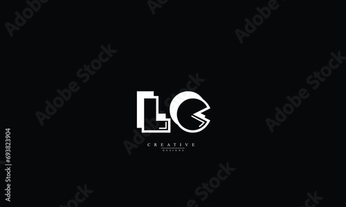 Alphabet letters Initials Monogram logo LC CL L C photo