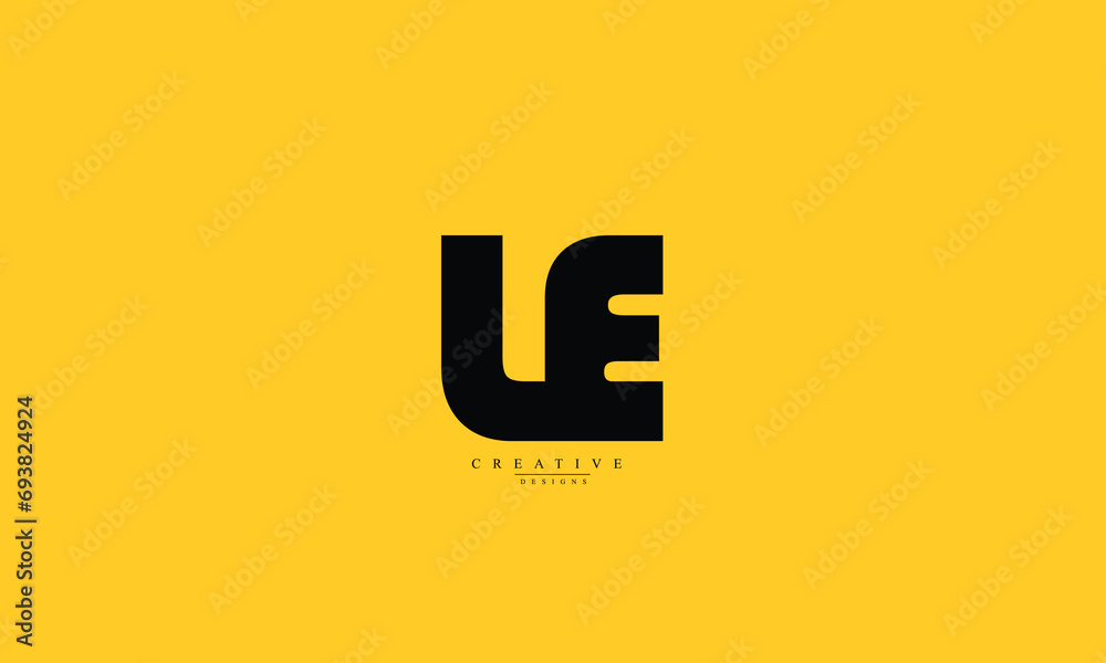 Alphabet letters Initials Monogram logo LE EL L E Alphabet letters Initials Monogram logo LE EL L E