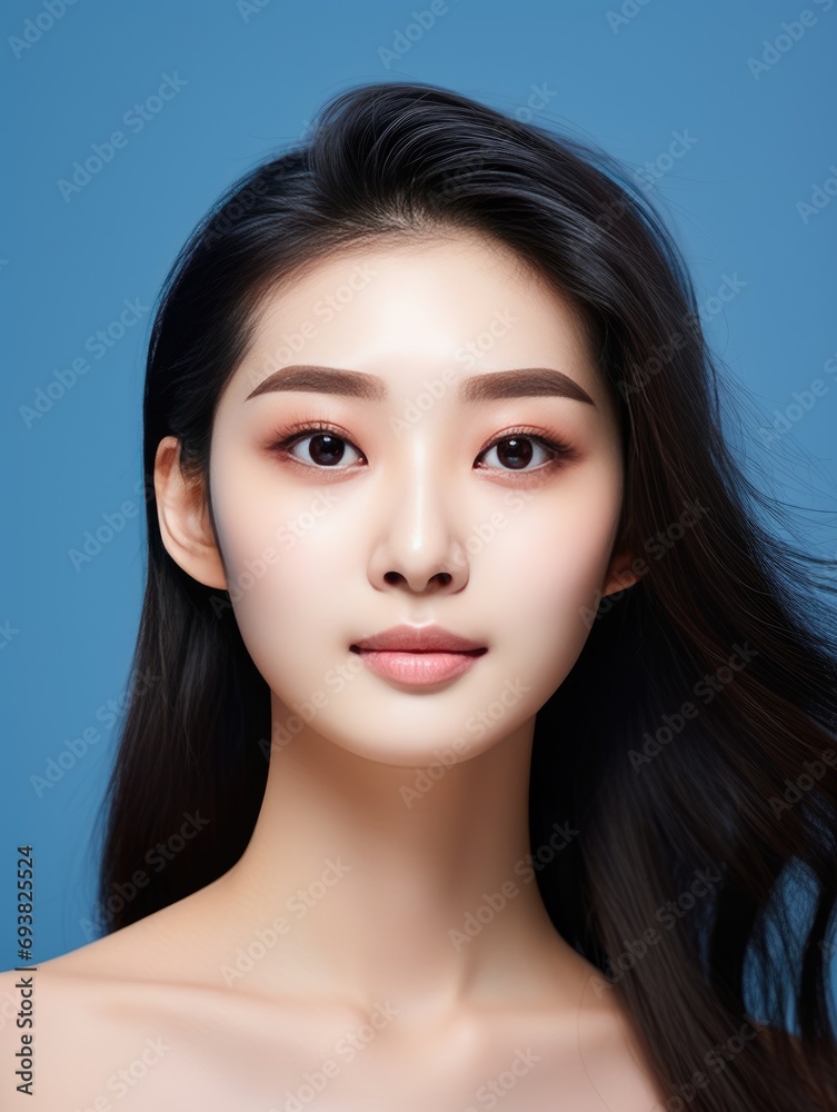 Obraz premium Portrait Photography of Young asian beauty woman with koreans makeup
