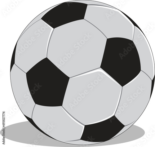 Football isolated vector on white background