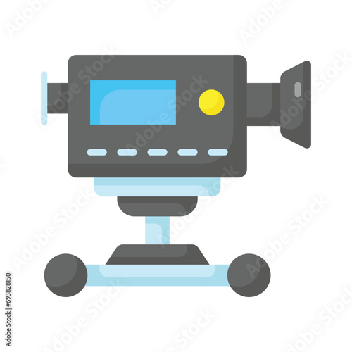 Camera dolly vector design isolated on white background