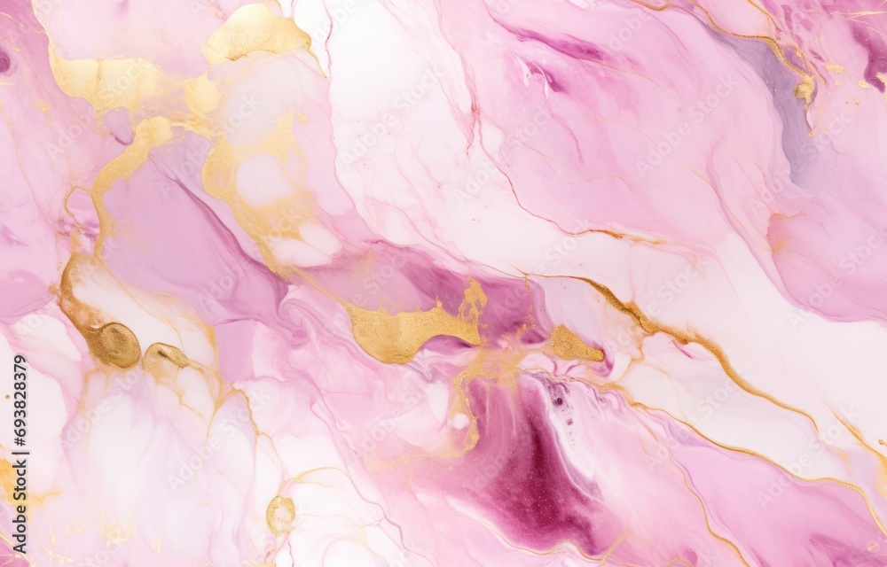 Pink Onyx Crystal Marble Texture with Icy Colors, Polished Quartz Stone