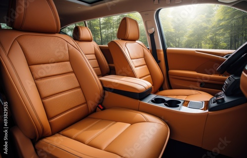 car interior with cushion seats