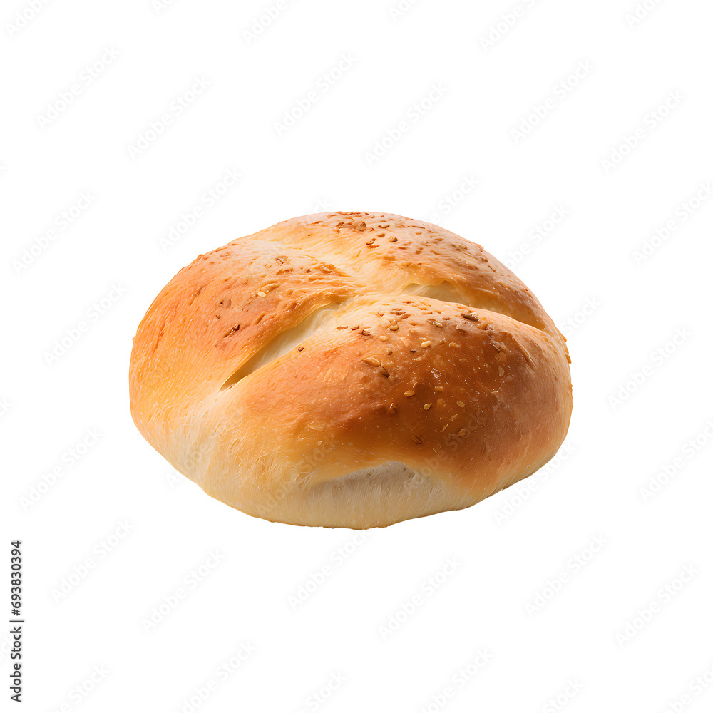 Tasty pita bread on png  background