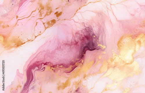 Pink Onyx Crystal Marble Texture with Icy Colors, Polished Quartz Stone