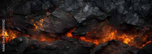 the black and gold volcanic rocks texture 