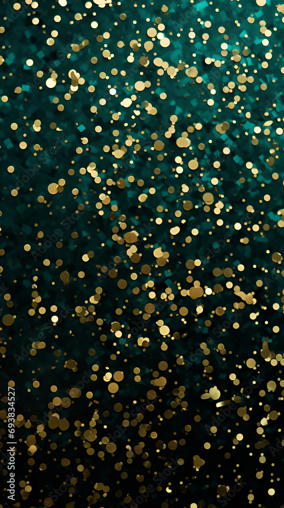 green holiday background with gold glitter green holiday background with gold glitter