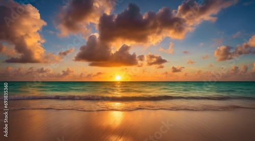 sunset at the miami beach, miami beach scene, fantastic view of the beach, sunset over the beach