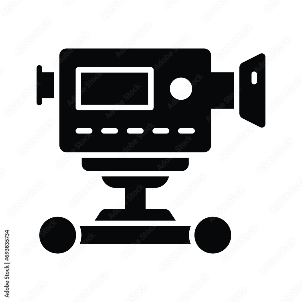 Camera dolly vector design isolated on white background Camera dolly vector design isolated on white background
