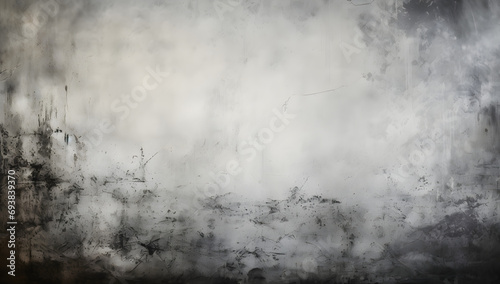 a misty background with charred trees in fog 