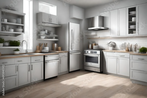 Dishwasher,white kitchen, modren and luxuray kitchen