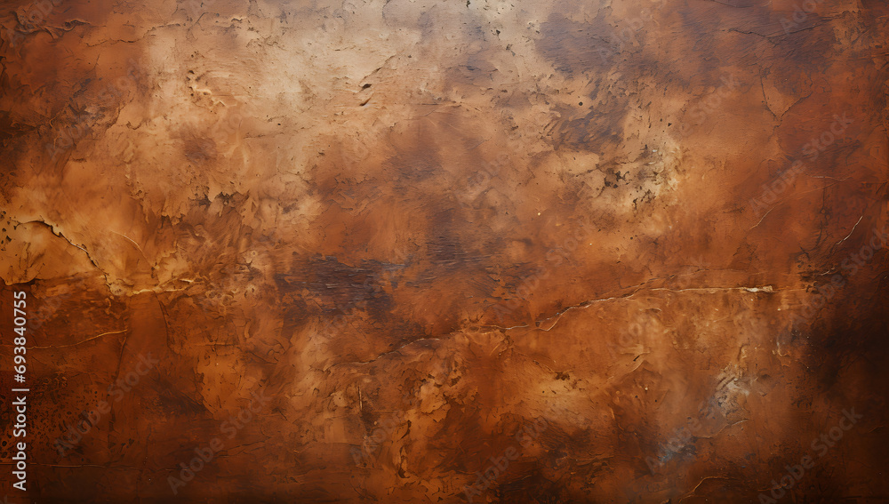 a rusty oxidized metal copper surface