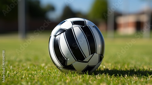 soccer ball sitting on grass field UHD Wallpaper photo