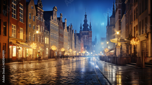 Old town of Gdansk with city