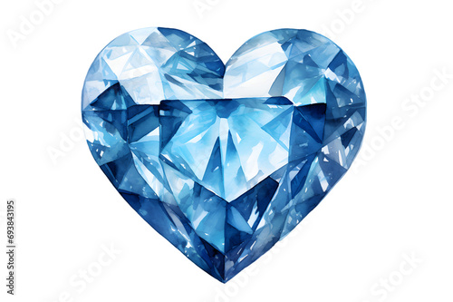 Diamond Gem isolated on transparent background illustration