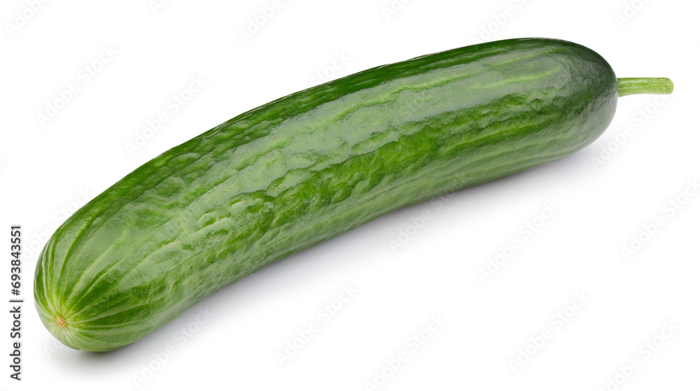 Fresh organic cucumber isolated clipping path Fresh organic cucumber isolated clipping path