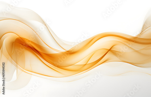  the orange smoke is floating in the air on white background