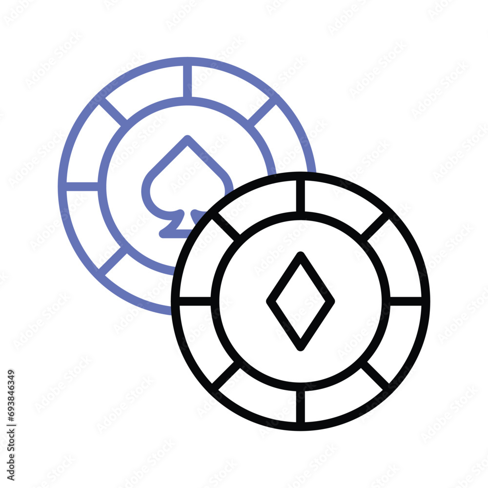 Gambling coins vector design in modern style, easy to use and download Gambling coins vector design in modern style, easy to use and download