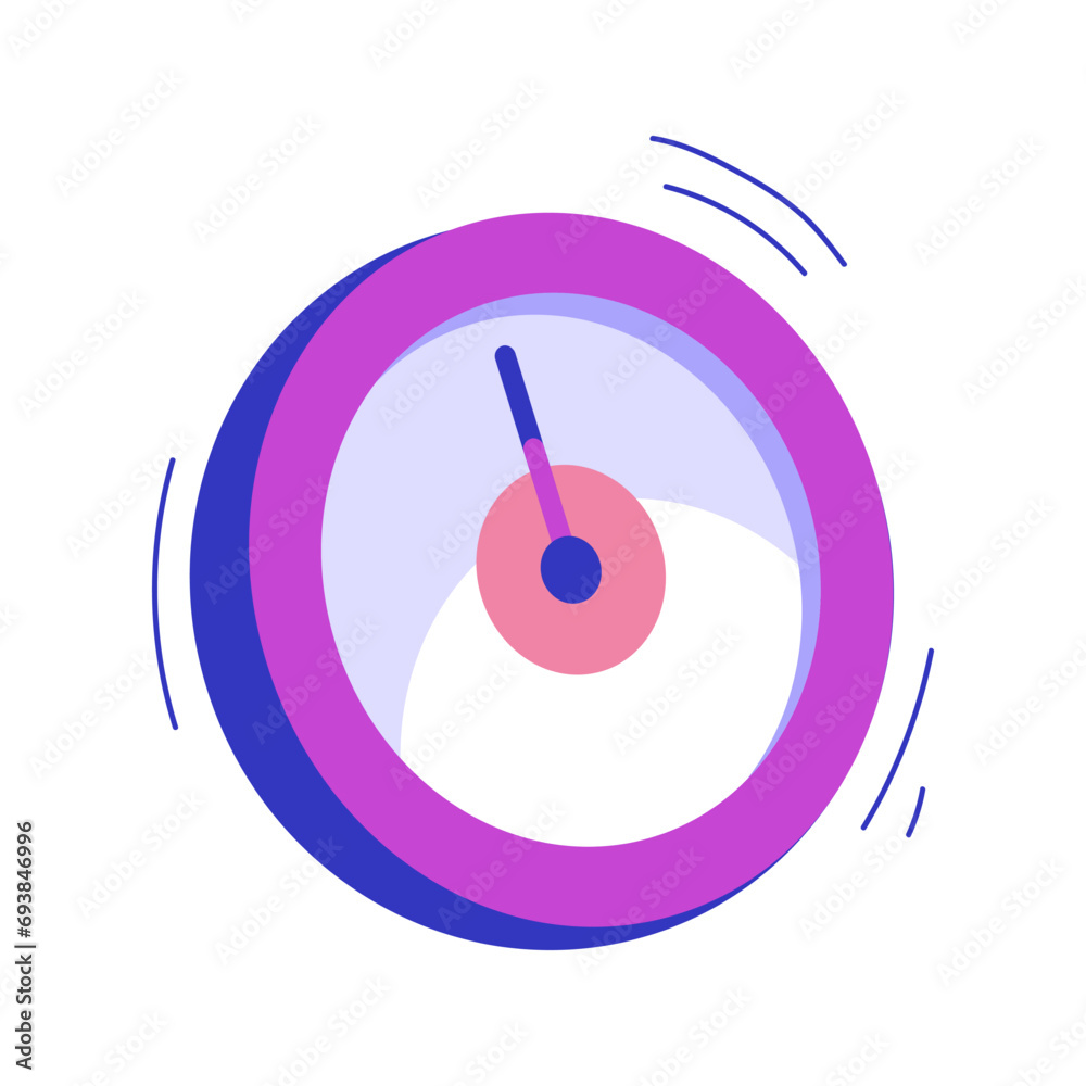 Alarm clock ringing vector element illustration. Alarm clock cartoon style Alarm clock ringing vector element illustration. Alarm clock cartoon style