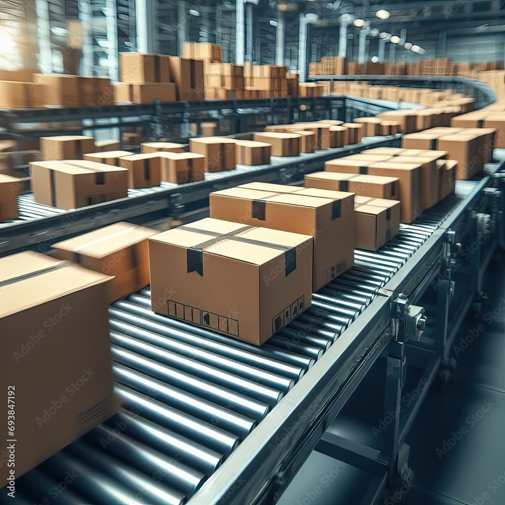 Cardboard boxes. on conveyor belt at distribution warehouse, boxes in awarehouse, Close-up of multiple cardboard boxes, Cardboard. boxes on conveyor rollers, courier. for distribution, Box, Shipping, Cardboard boxes. on conveyor belt at distribution warehouse, boxes in awarehouse, Close-up of multiple cardboard boxes, Cardboard. boxes on conveyor rollers, courier. for distribution, Box, Shipping,