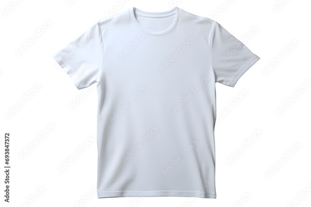 White T-shirt mockup isolated on transparent bg White T-shirt mockup isolated on transparent bg