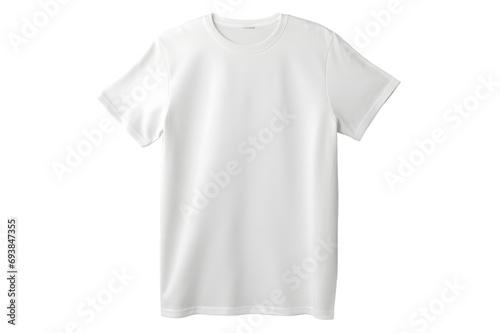 White T-shirt mockup isolated on transparent bg
