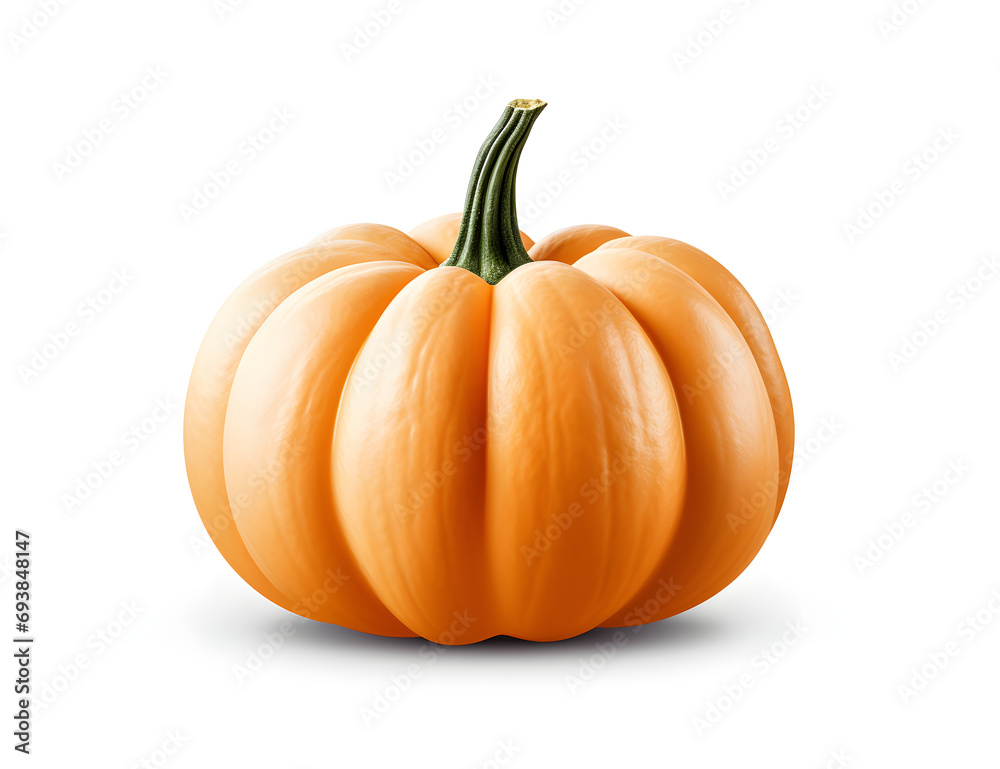 Fototapeta premium an orange pumpkin isolated on a white background