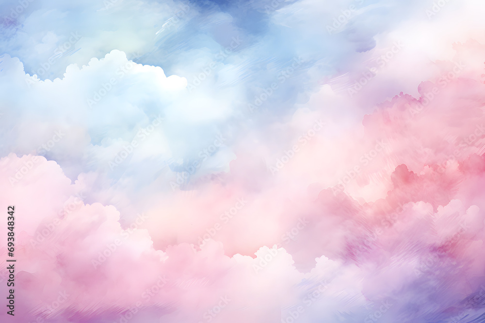 beautiful colorful abstract  watercolor  clouds texture background