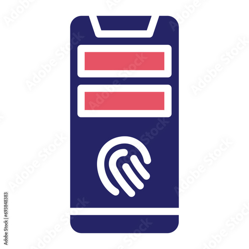 Mobile Fingerprint Icon