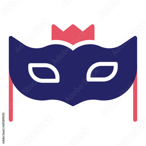 New Year Mask Icon
