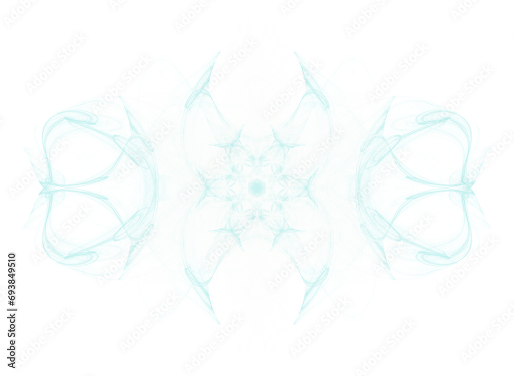 Fototapeta premium Forme libre blanche et bleue pâle