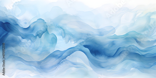 abstract watercolor blue wave backgrounds 