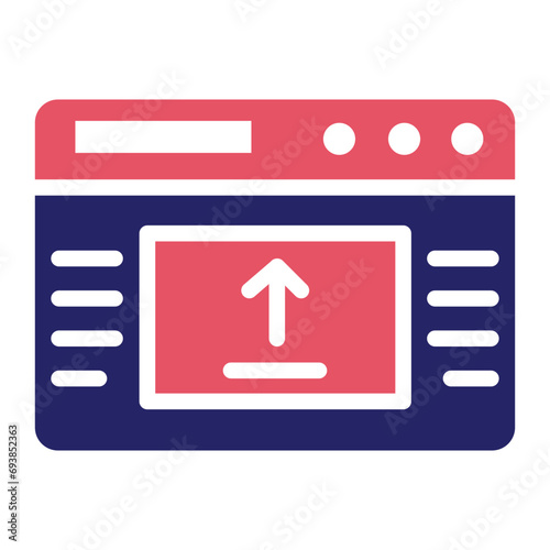 Webpage Upload Icon
