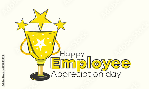 National Employee Appreciation Day. background, banner, card, poster, template. Vector illustration.