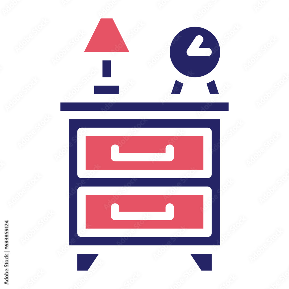 Bedside Table Icon Bedside Table Icon