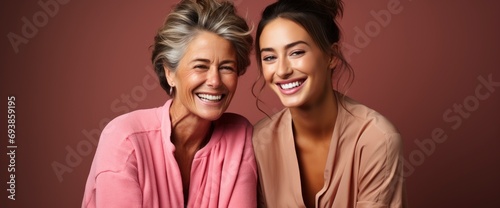 Happy Senior Woman Enjoying Daughters Affection, HD, Background Wallpaper, Desktop Wallpaper