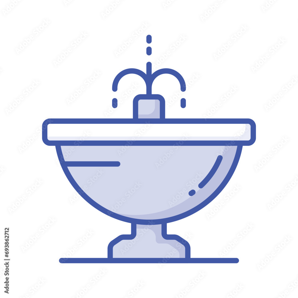 Get your hands on this amazing icon of fountain in modern style, garden water spring decoration Get your hands on this amazing icon of fountain in modern style, garden water spring decoration