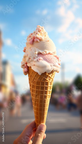 Soft ice cream cone, 