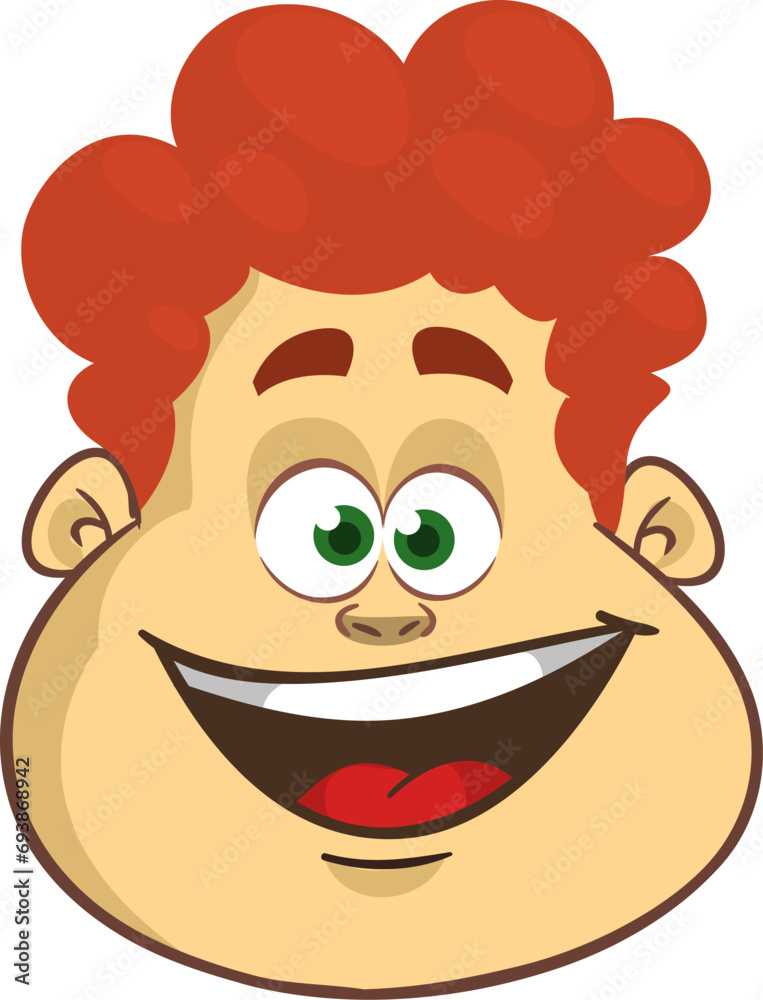 Cartoon small boy. .Vector illustration of young teenager outlined. Boy head drawing Cartoon small boy. .Vector illustration of young teenager outlined. Boy head drawing