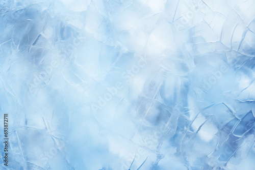 Winter ice abstract background, icy frosted structure photo