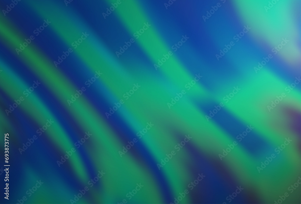 Fototapeta premium Light BLUE vector pattern with bent ribbons.
