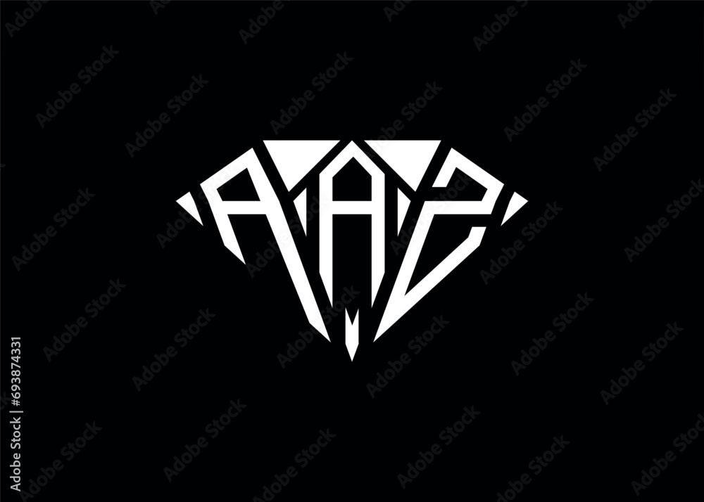 Modern letter A A Z diamond shape logo And initial monogram A A Z letter logo vector template Modern letter A A Z diamond shape logo And initial monogram A A Z letter logo vector template
