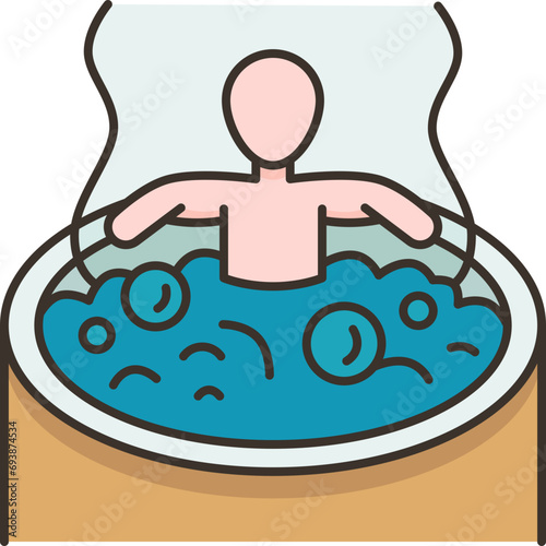 relaxing  icon