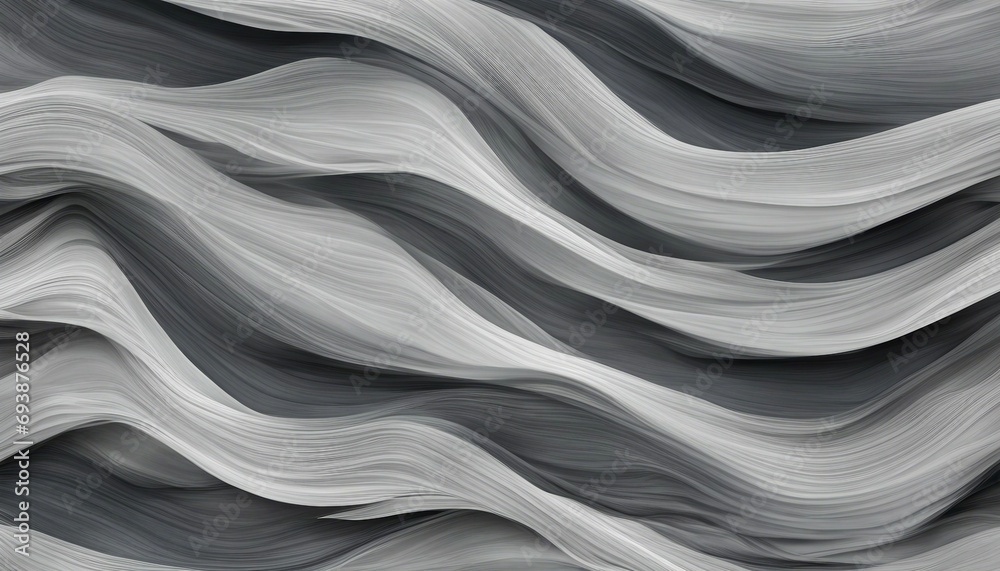 Obraz premium black and white abstract wavy background