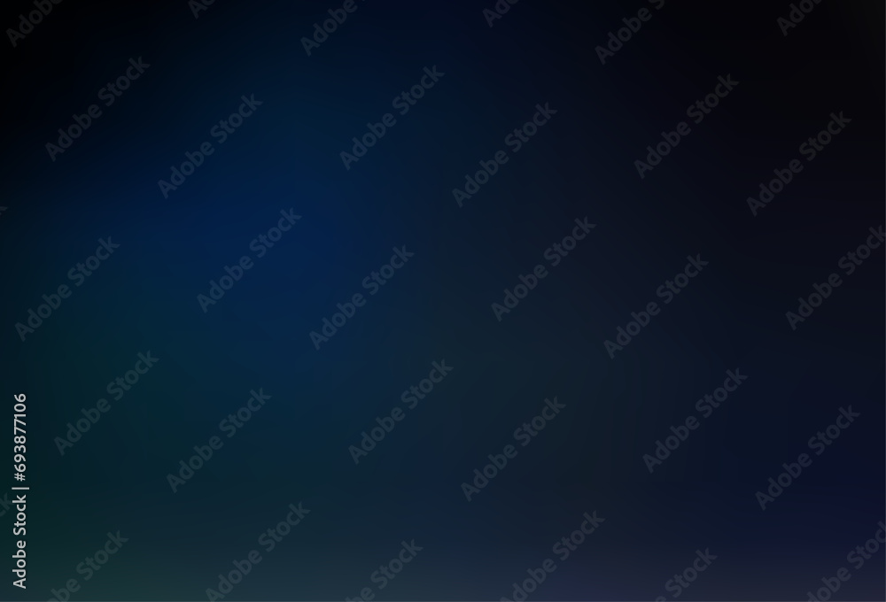 Dark BLUE vector blurred and colored background.