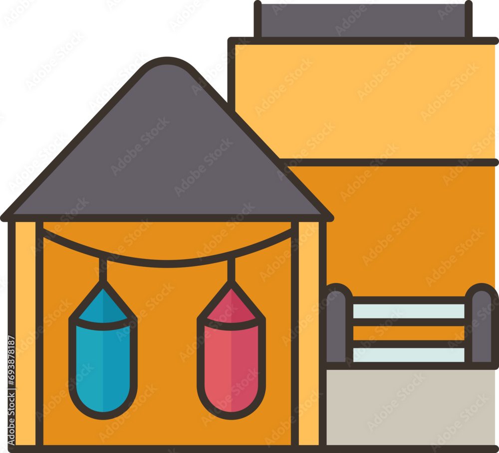 Fototapeta premium boxing icon