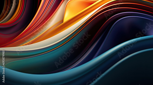 colorful glossy with dynamic effect abstract 3d background, futuristic design, 3D wavy geometric .Grainy iridescent holographic gradient background.