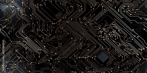 a close up of a circuit board